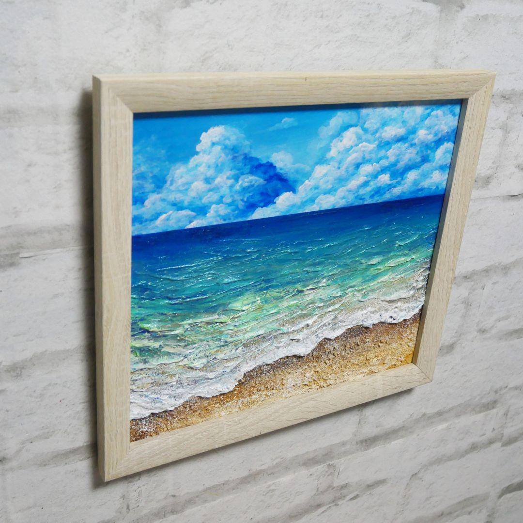 油絵 油彩 油彩画 絵 絵画【夏の海】