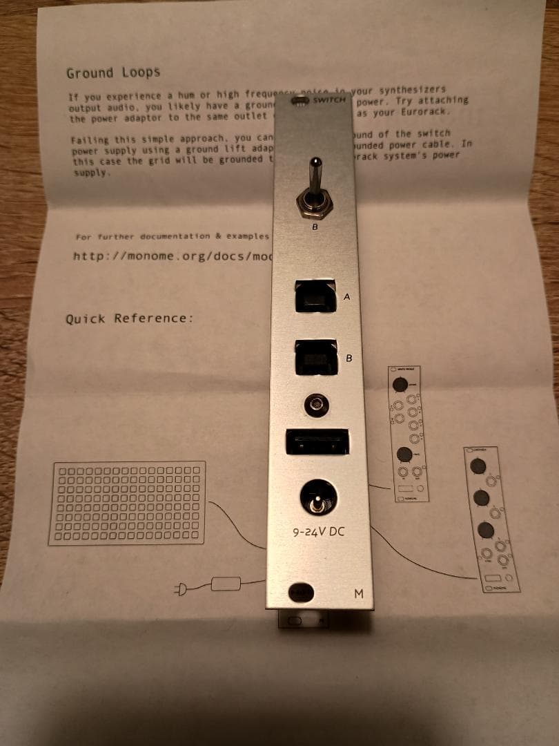 Monome White Whale/Switch モジュラーシンセ