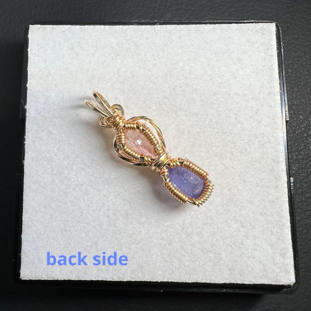 【for ランラン様】ピンクトルマリン＆タンザナイト　ペンダントトップ 他1点