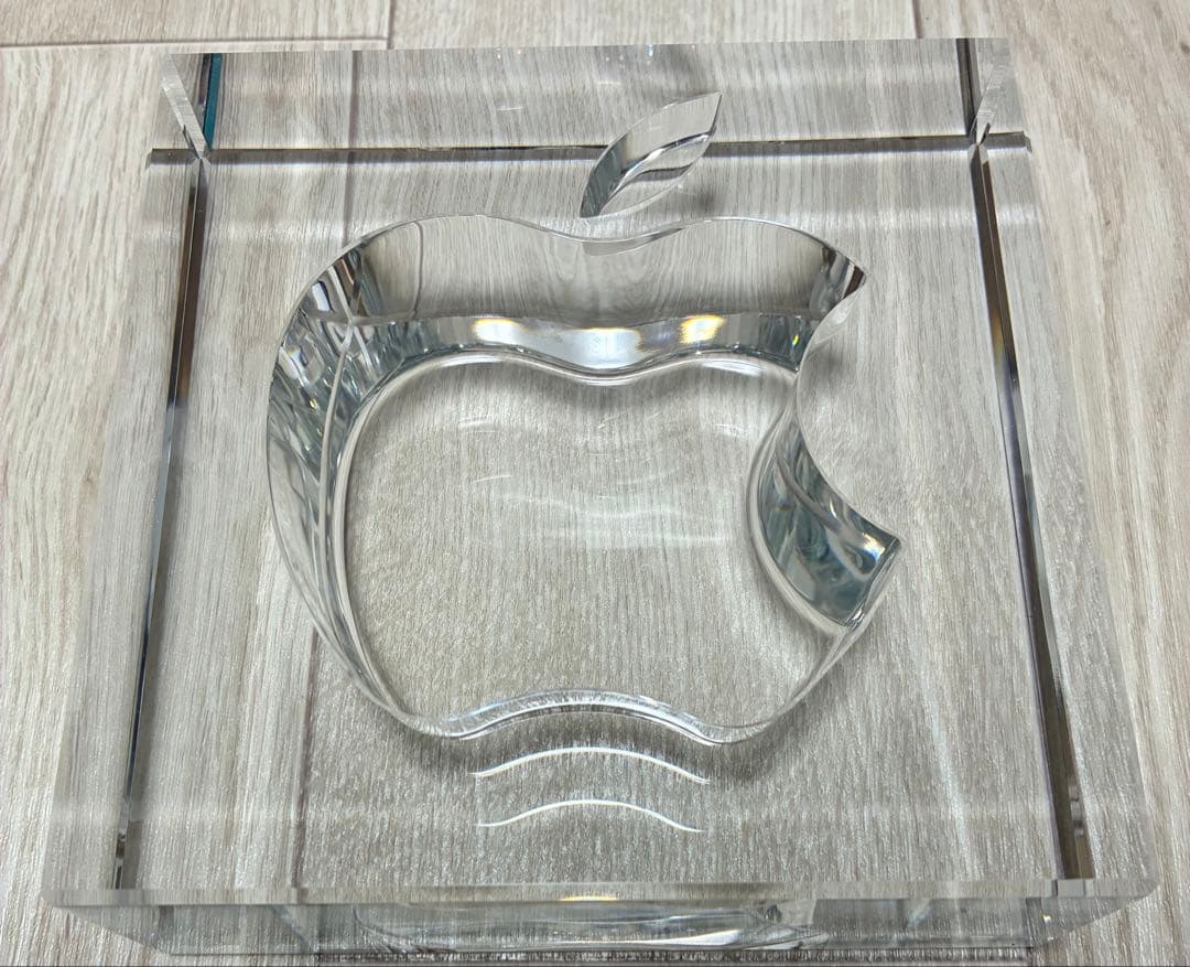 非売品 希少 Apple 20周年記念 HOYA製クリスタルガラス