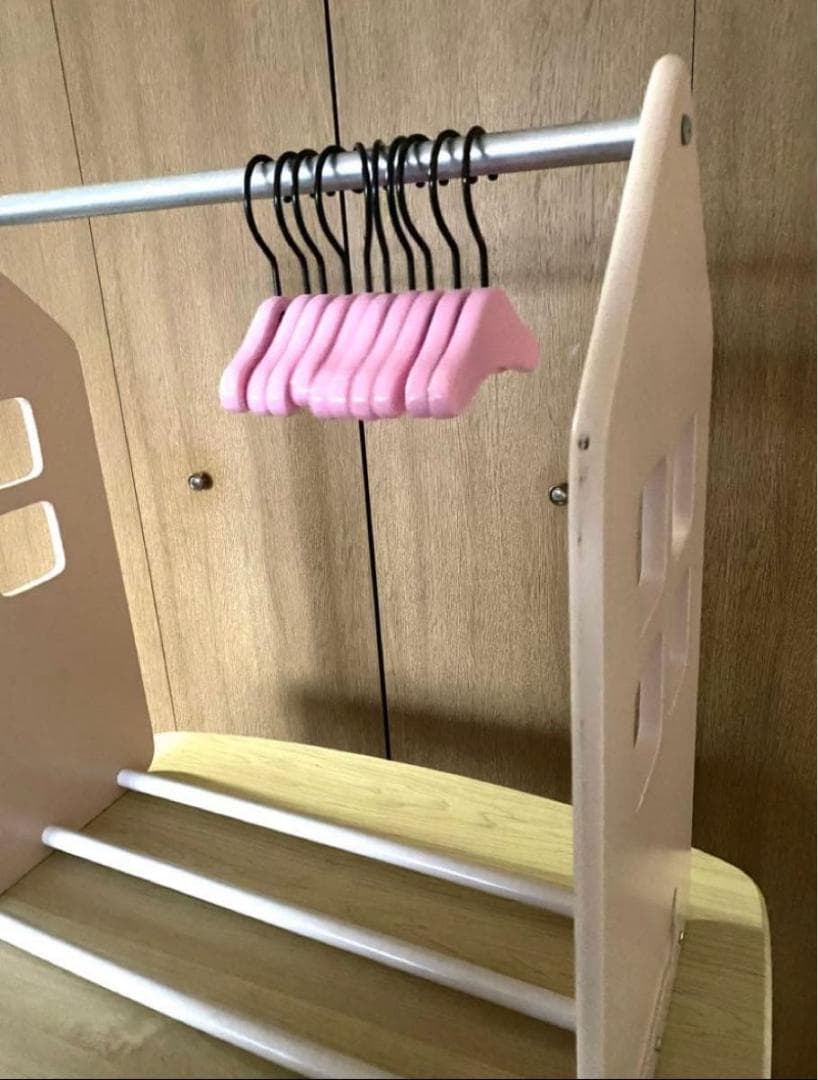 【Ange】犬服ハンガーラック　中古　２個セット（ハンガー20個）