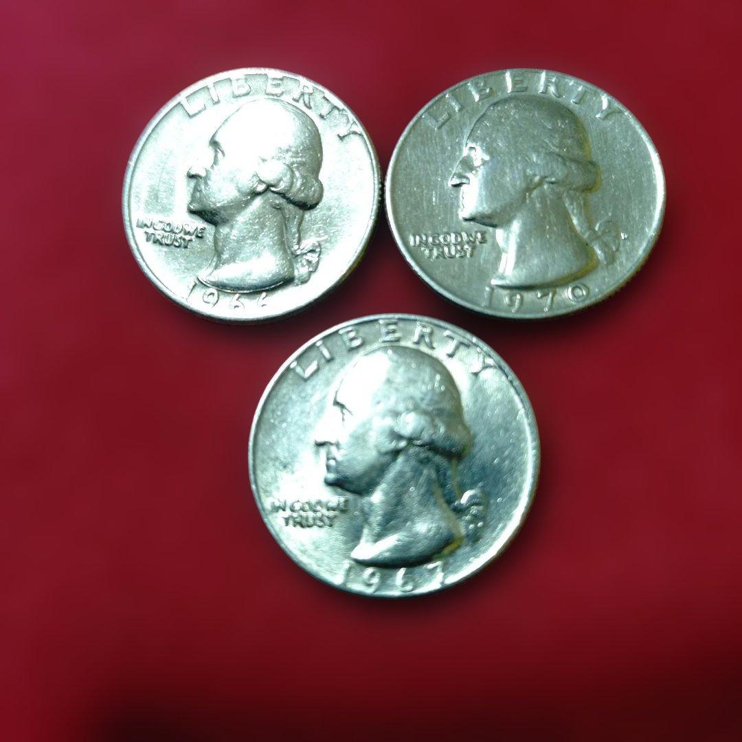 ワシントン・クォーター 3枚セット