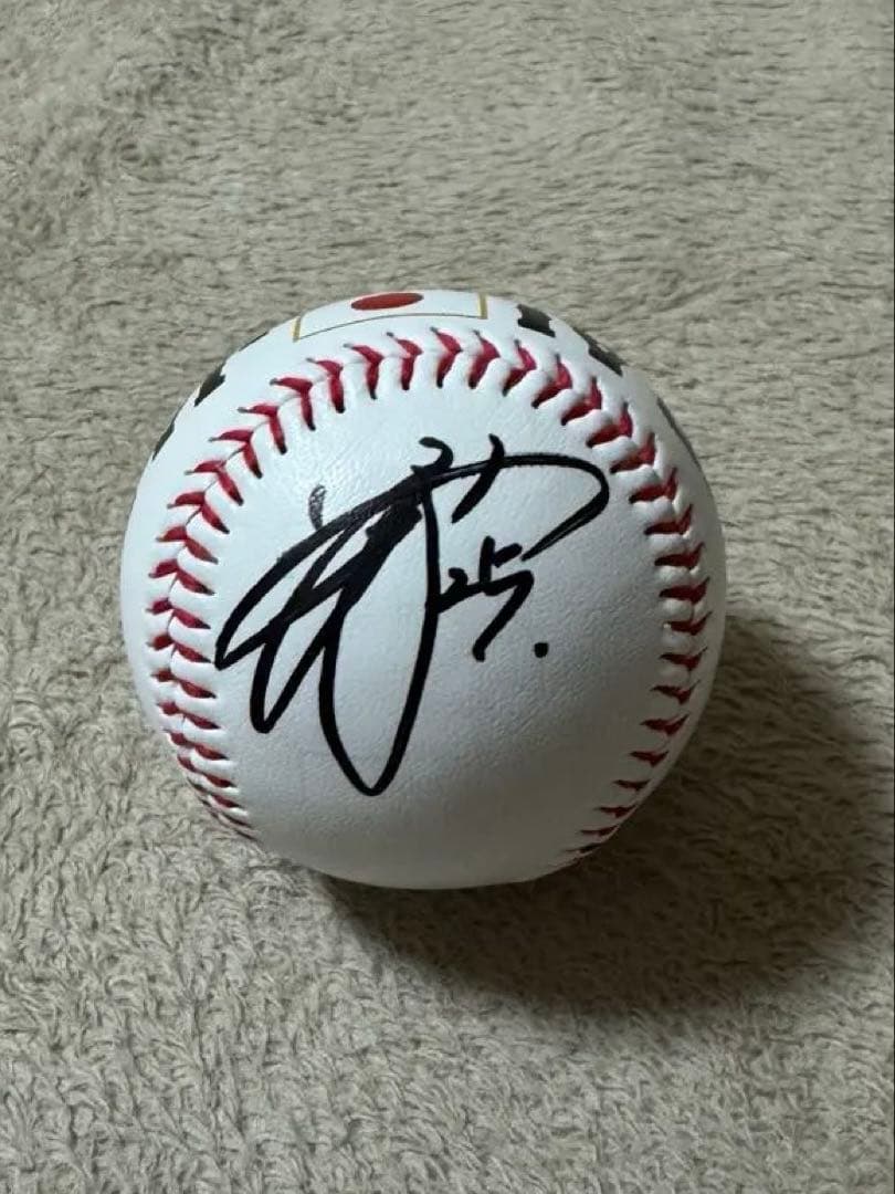 侍ジャパン　読売ジャイアンツ　ブルージェイズ　岡本和真選手直筆サインロゴボール