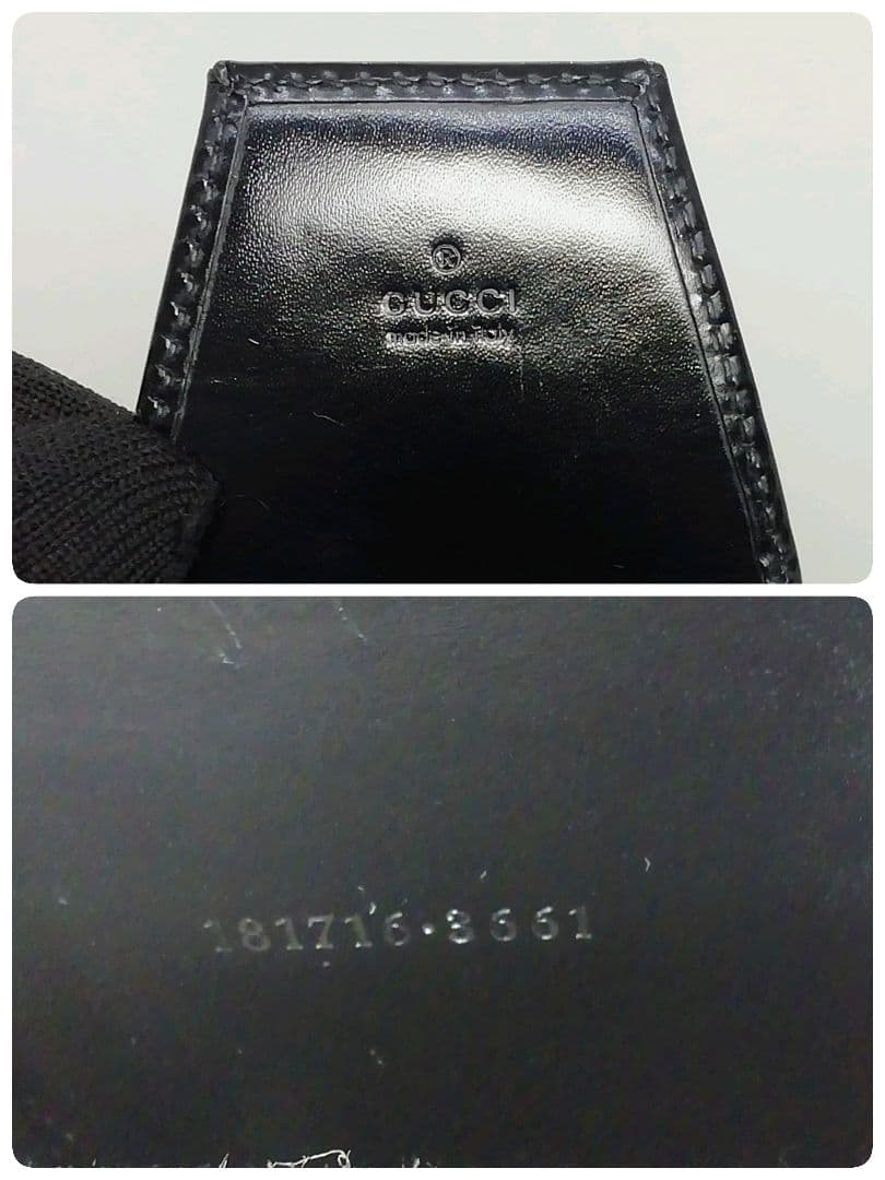 GUCCI　グッチ　インプリメ　ブラック　シガレットケース　タバコ入れ