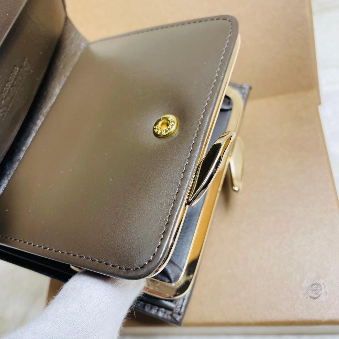 未使用級正規品BURBERRY LONDON 折り財布　がま口財布　ノバチェック