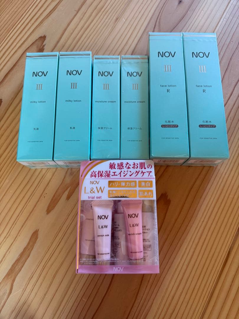 NOV 乳液　保湿クリーム　化粧水　L&Wトライアルセット