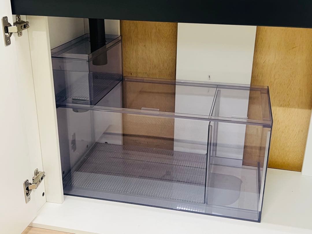 1セット限定　クリア＆ホワイト900レギュラーサイズ　オーバーフロー水槽セット