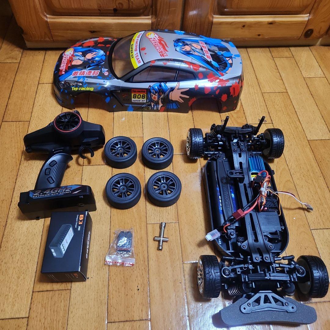 タミヤ ドリフト ラジコン フルセット　TT01 typeE 痛車　　　tt02