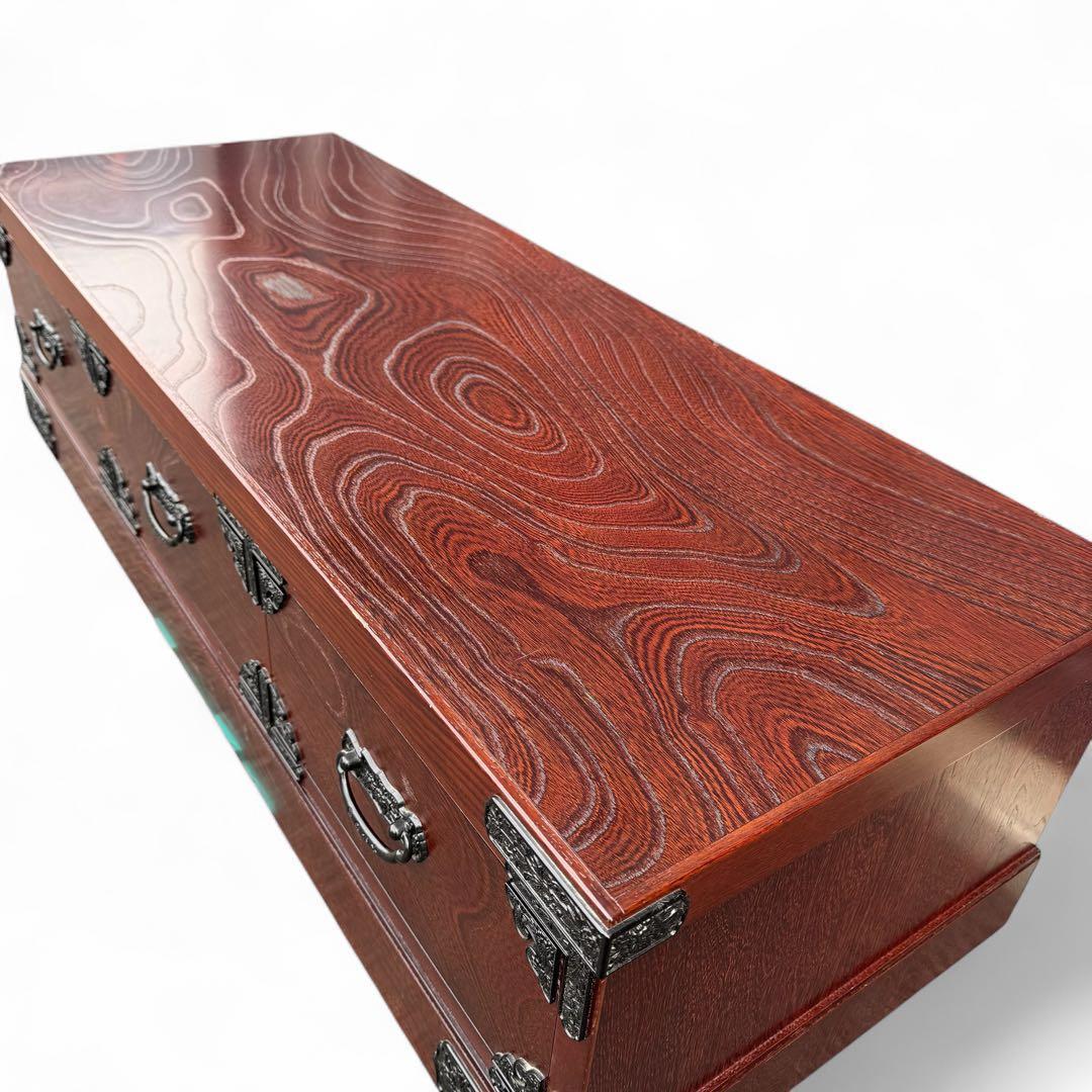 吉野民芸 木製箪笥 タンス　チェスト　大川家具　ケヤキ　国産　日本製　境木工