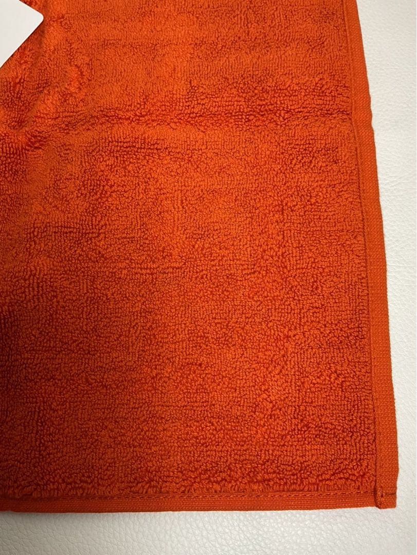 オレンジ パターンタオル 箱付き