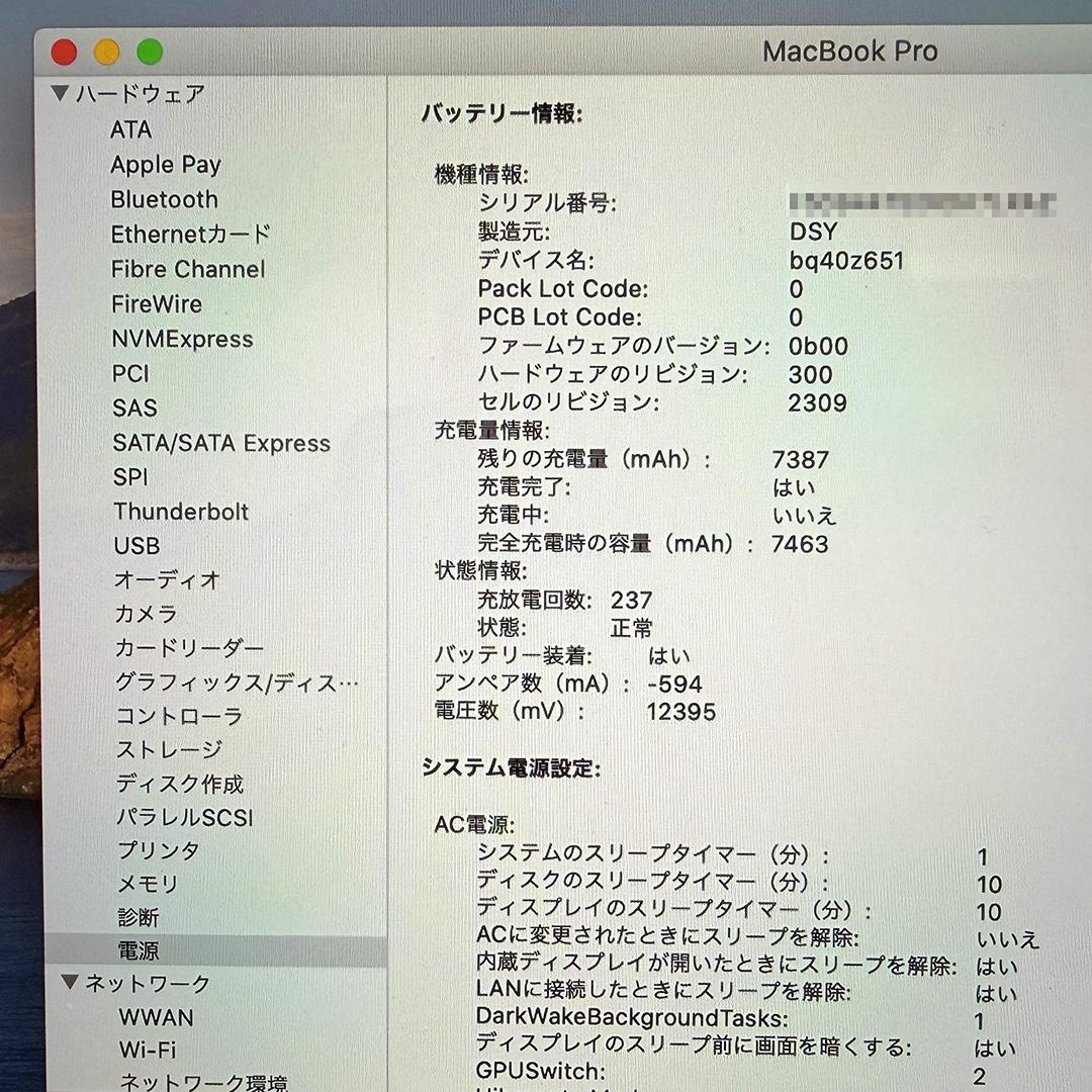 【初期化済】MacBookPro 16（64GB・4TB）スペースグレイ