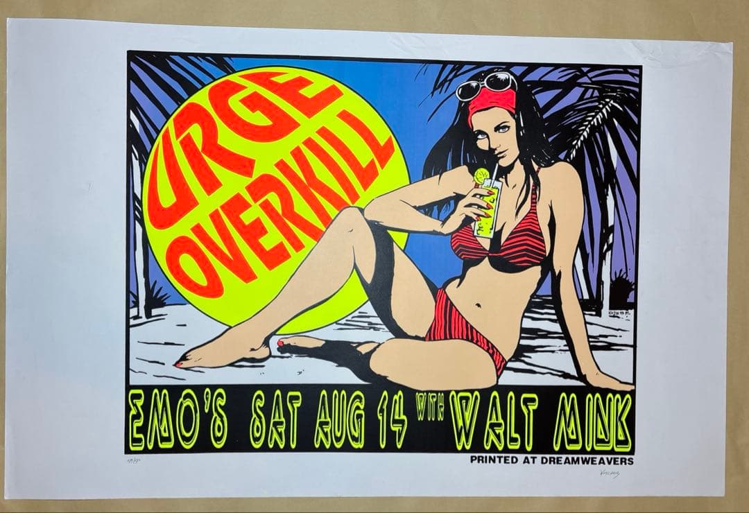 KOZIK URGE OVERKILL シルクスクリーンポスター