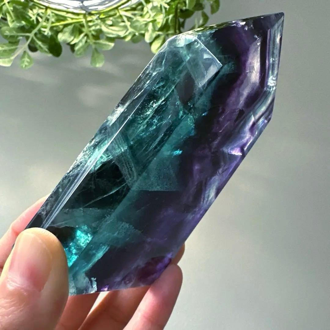 ブルーフローライト　タワー　10.5㎝　ハウス　フローライト