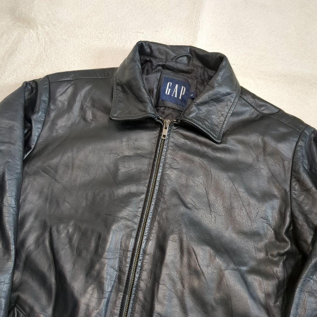 美品 オールドギャップ レザージャケット ブルゾン 牛革 Sサイズ ブラック