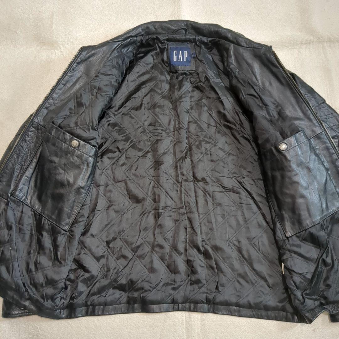 美品 オールドギャップ レザージャケット ブルゾン 牛革 Sサイズ ブラック