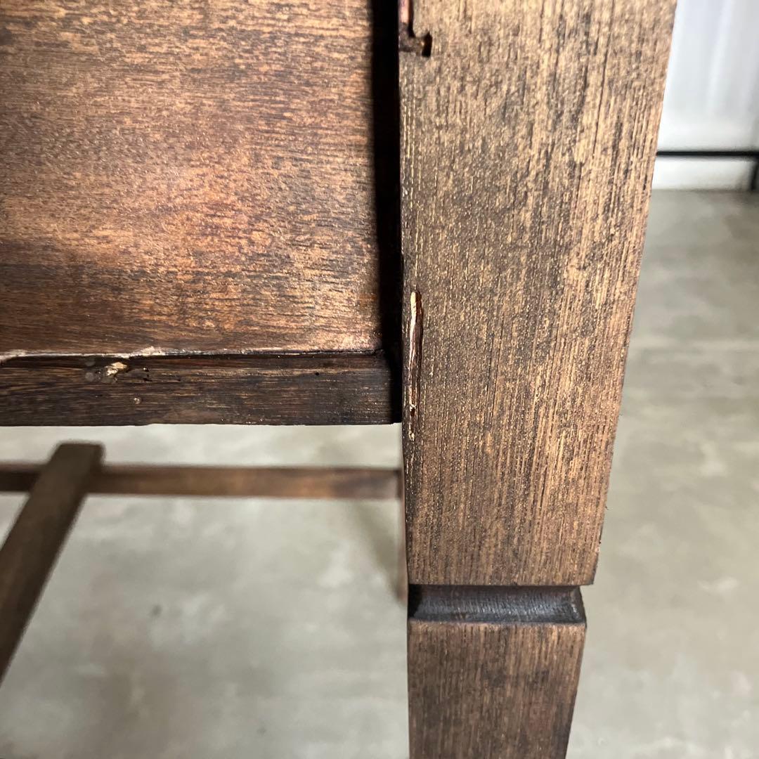 レトロ　アンティーク　ヴィンテージ　古道具　古家具　テーブル　机　木製