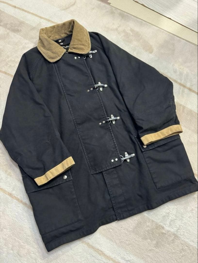 【美品】fay フェイ　ファイヤーマンジャケット　ブラック　イタリア製 S