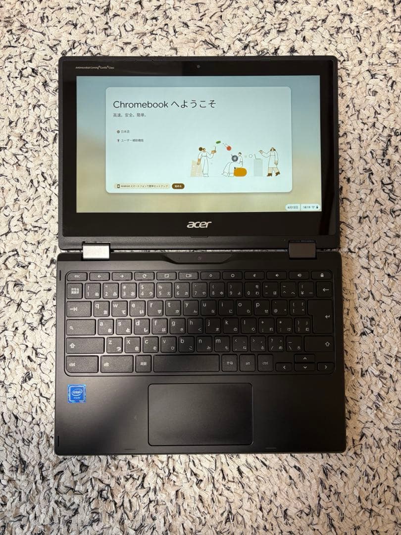 Acer Chromebook 11.6インチ ブラック pc タブレット 黒