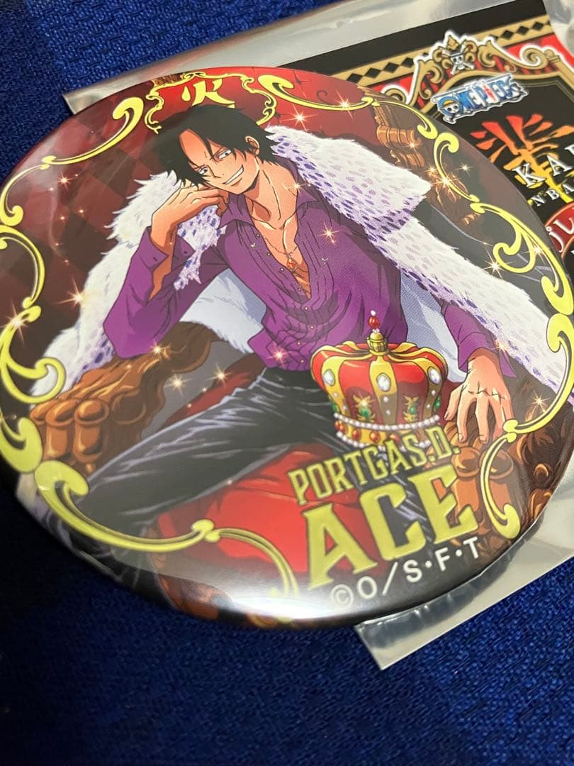 ONE PIECE セブン限定　輩缶バッジ　プレミアム　エース
