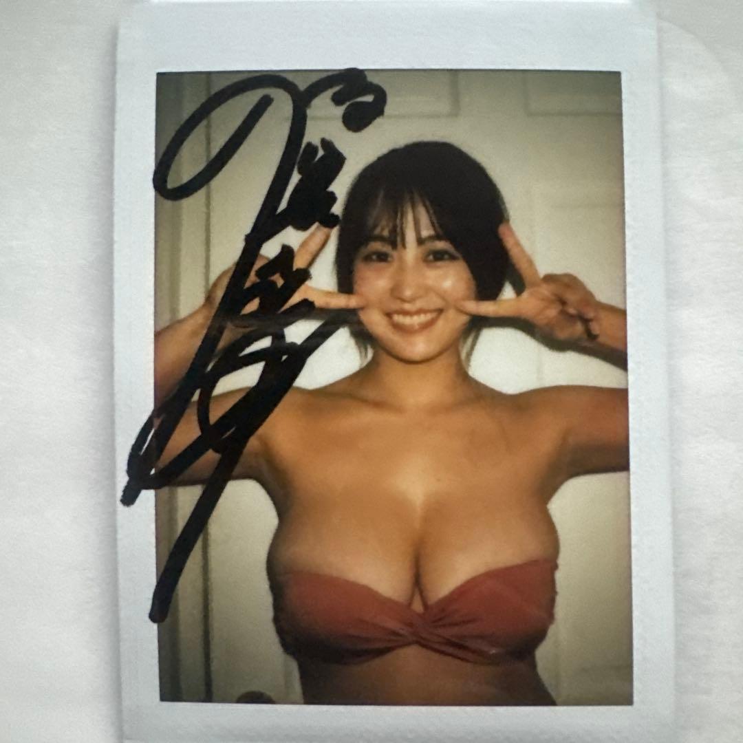 チ*ラ様 福井梨莉華さん サイン入りビキニチェキ写真