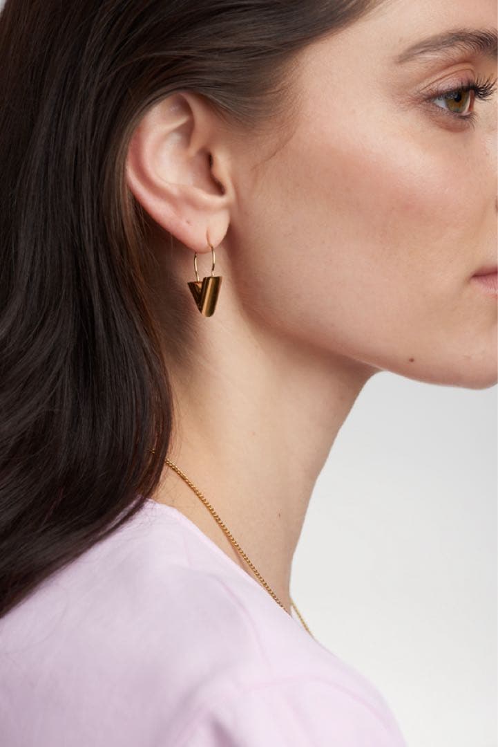 ルイヴィトン ピアス フープ エッセンシャルV ゴールド 美品