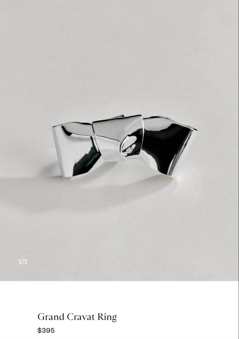 ANNIKA INEZ グランドクラバットリング SV925 US6 11号