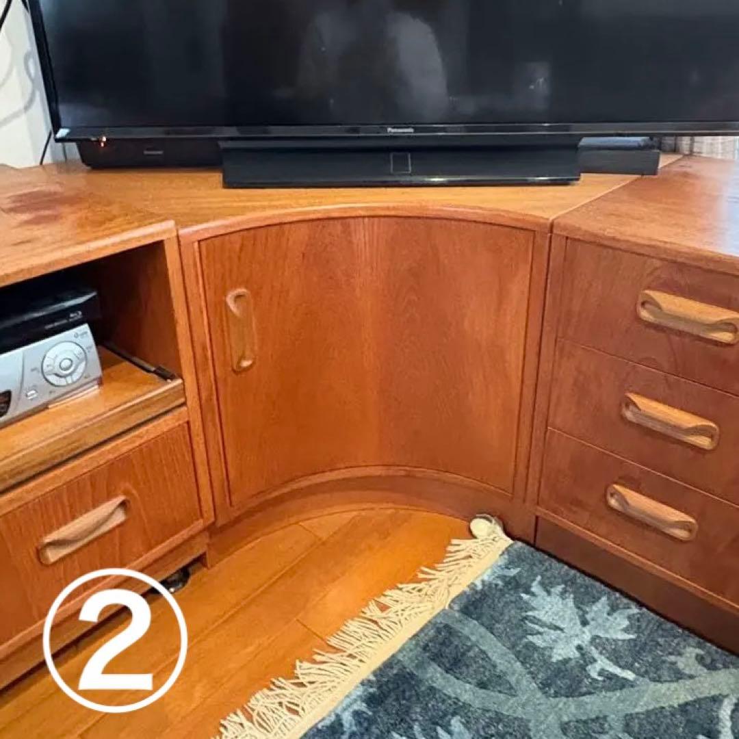 値下げ　G-planコーナーキャビネット4点　チーク　ビンテージ　引き取り歓迎