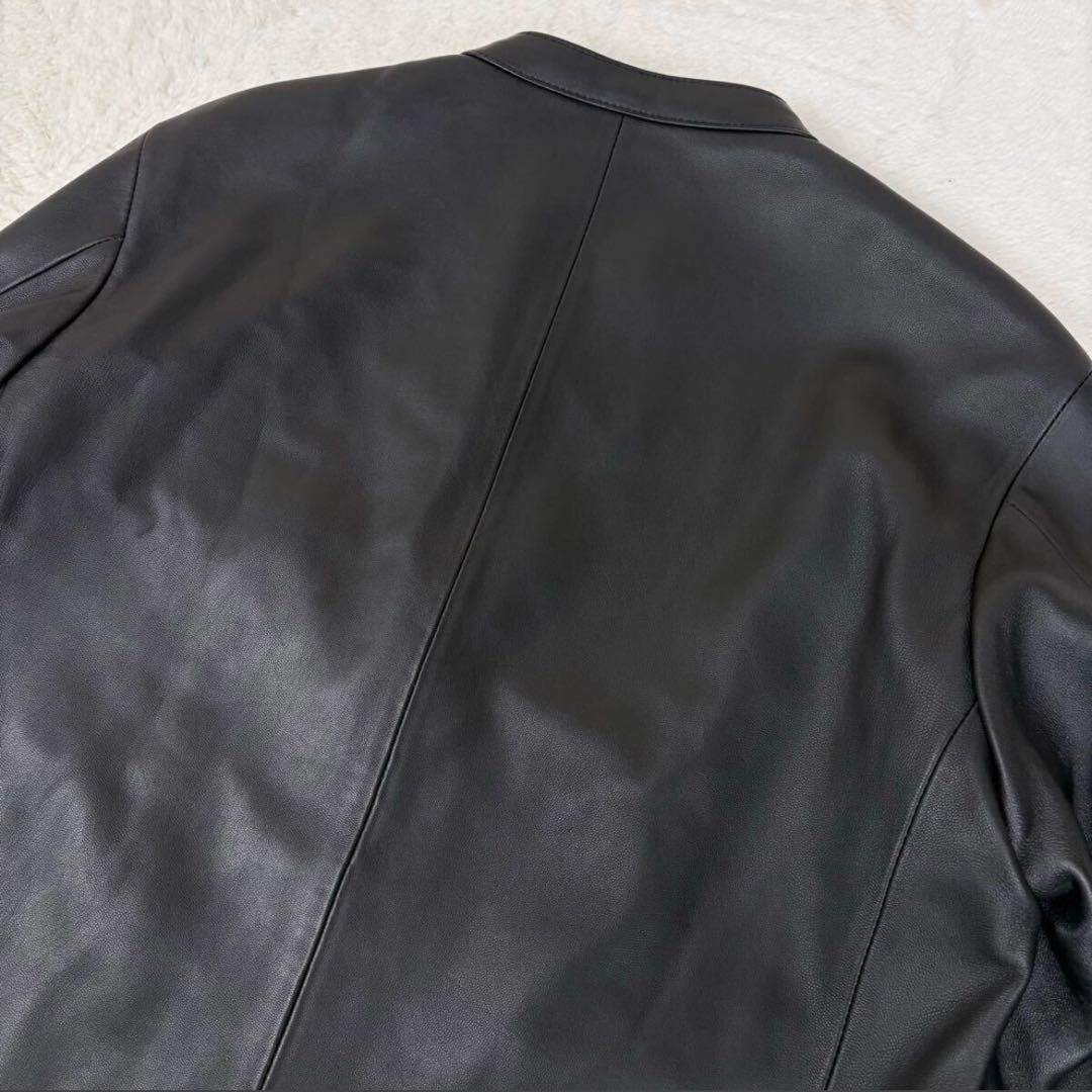 ✨️極美品✨️【M】タケオキクチ　ラムレザー　シングルライダースジャケット
