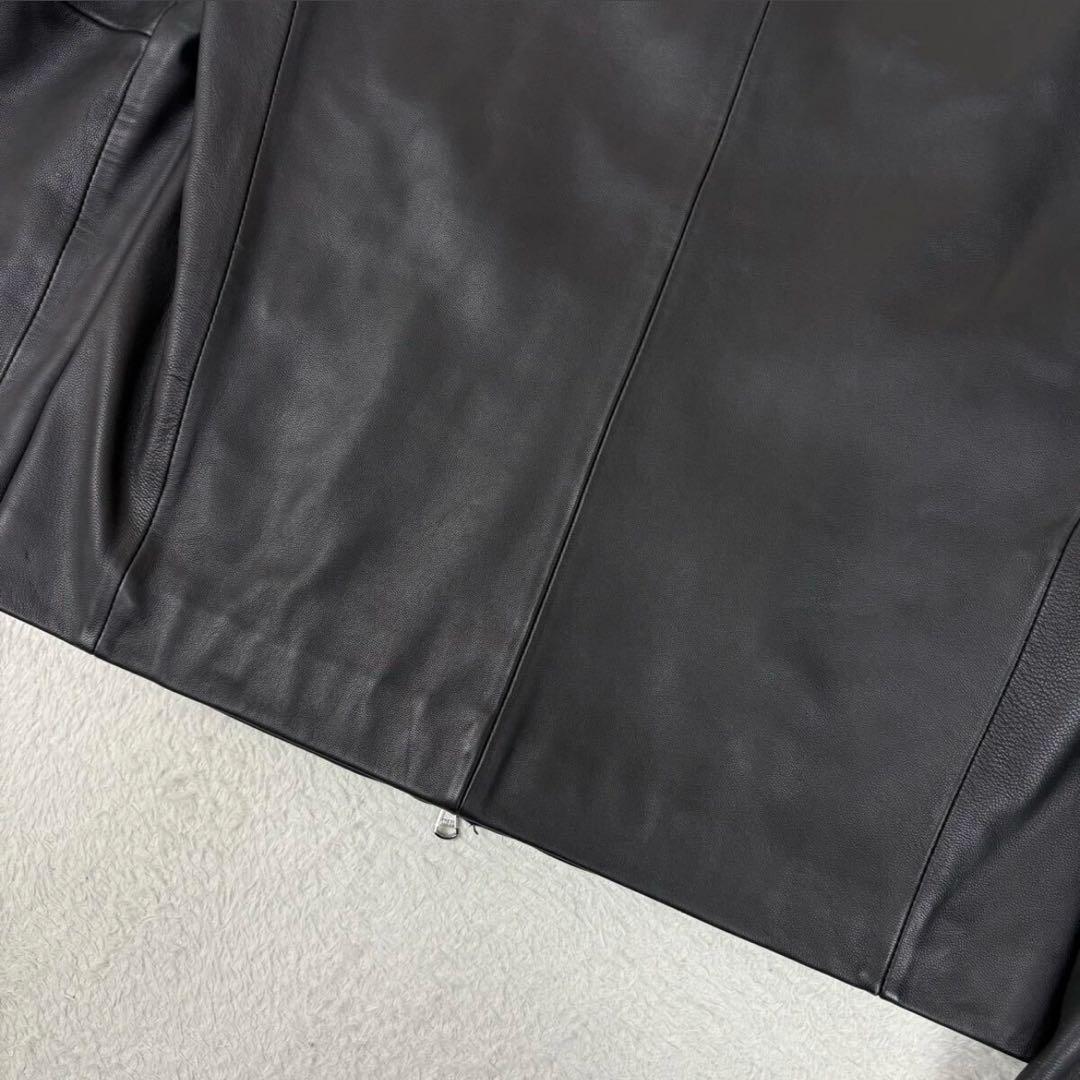 ✨️極美品✨️【M】タケオキクチ　ラムレザー　シングルライダースジャケット