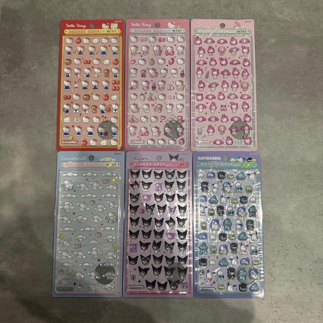 サンリオ ミニ ボンボンシール6枚セット 正規品