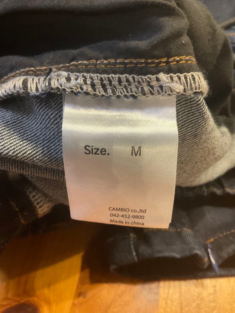 メンズ　CAMBIO カンビオ　デニムパンツ　ワンウォッシュ　M