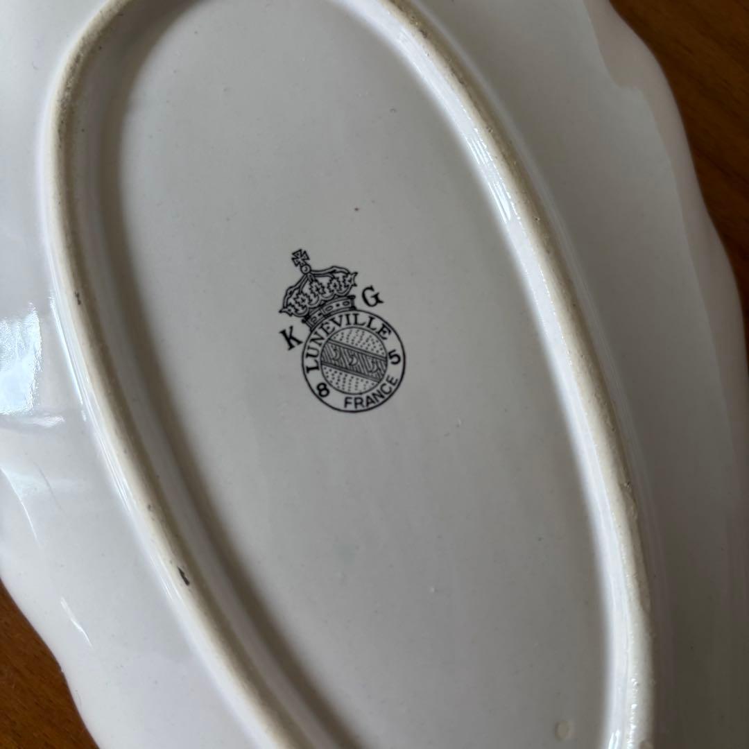 KGリュネヴィル ラヴィエ フランスアンティーク シェル型 薔薇