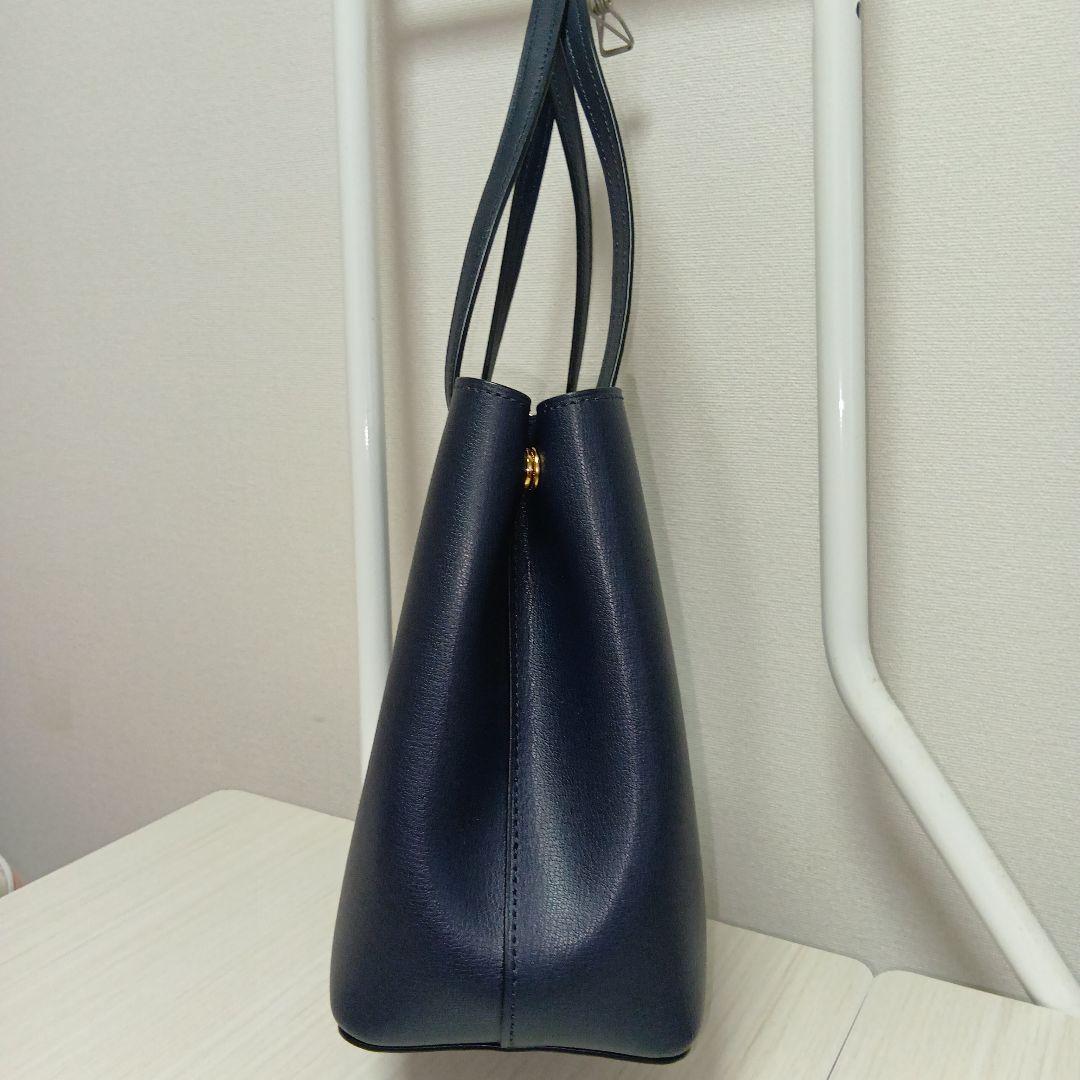 【美品】コーチ COACH レザートートバッグ　F73277 ネイビー