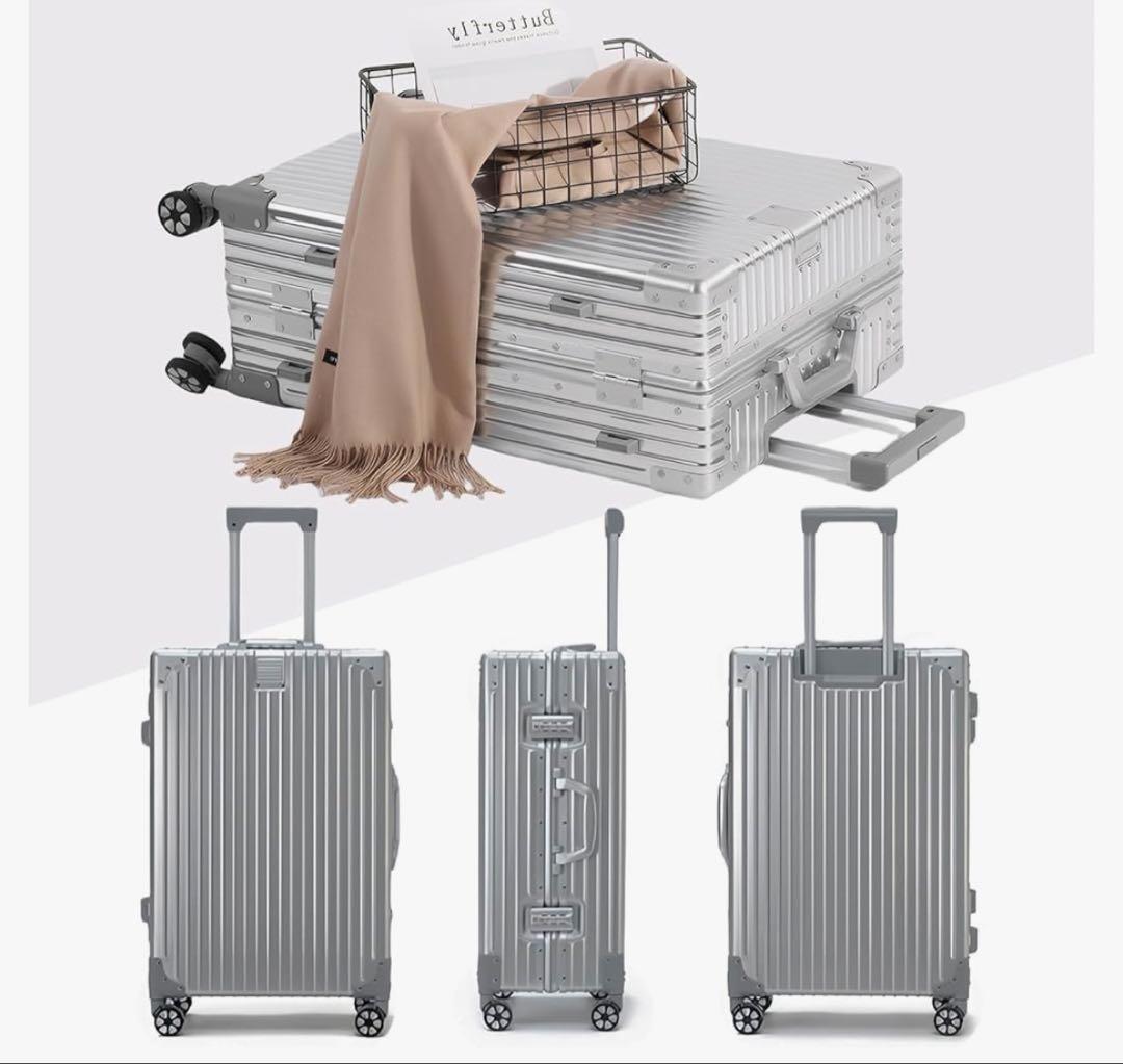 新品 スーツケース アルミフレーム キャリーケース 耐衝撃 TSAロック 軽量