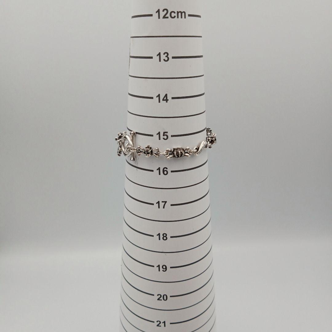 ジャスティンデイヴィス ブレスレット クラウン スカル シルバー925