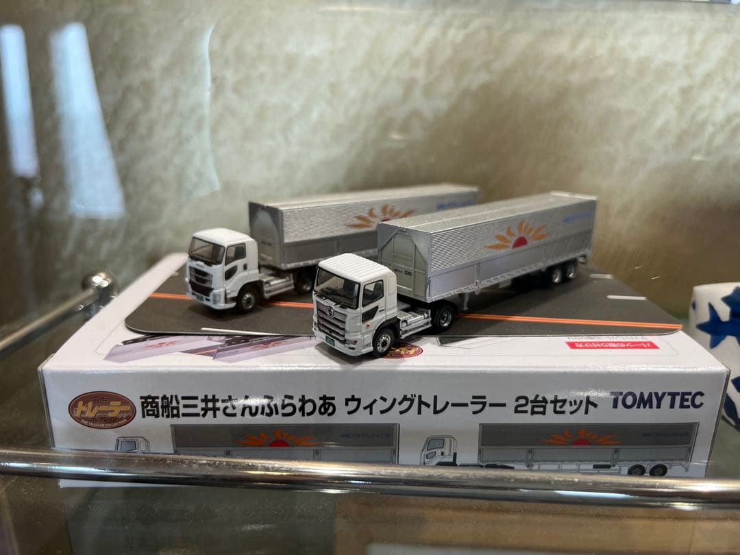 TOMYTEC ウィングトレーラー2台セットと商船三井さんふらわあトミカのセット