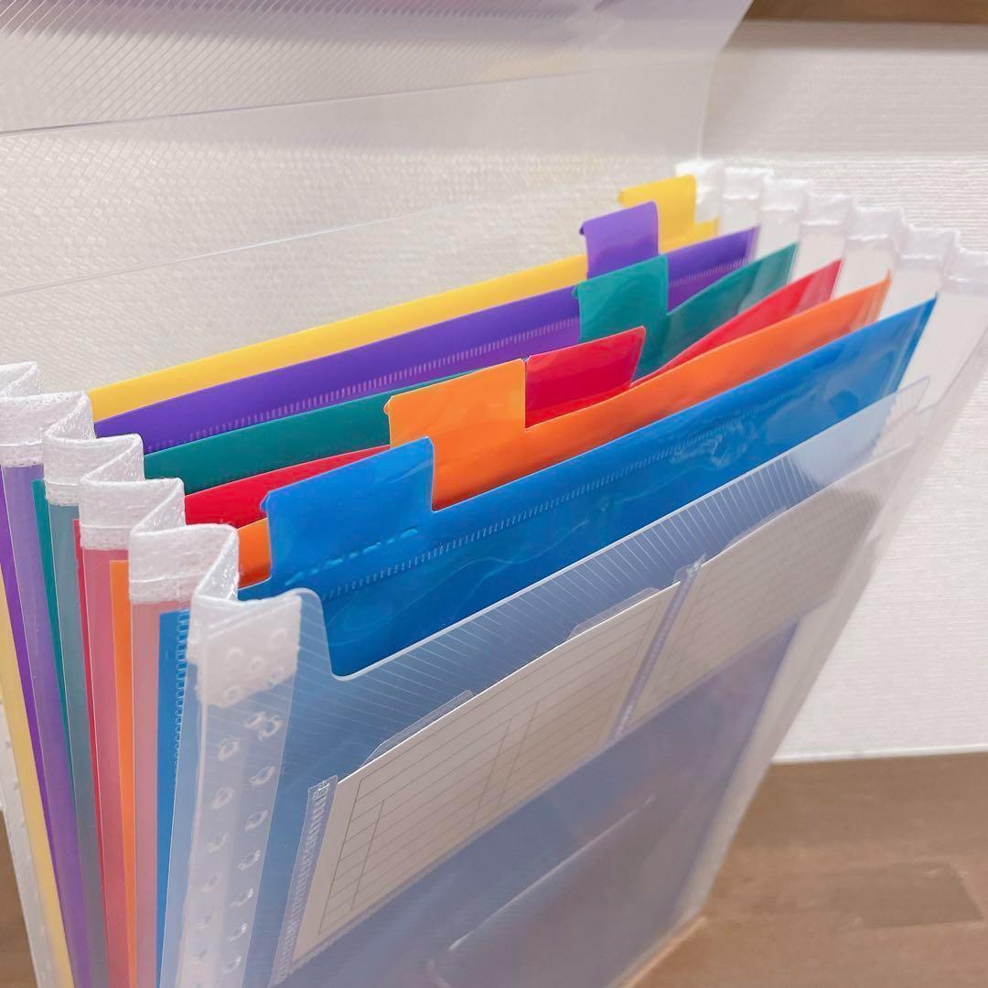 ☆ドキュメントスタンド a4 7ポケット ドキュメント 半透明ファイル