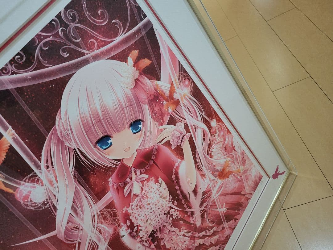 31日までセール中　てぃんくる『赤カナリア　DX』　版画