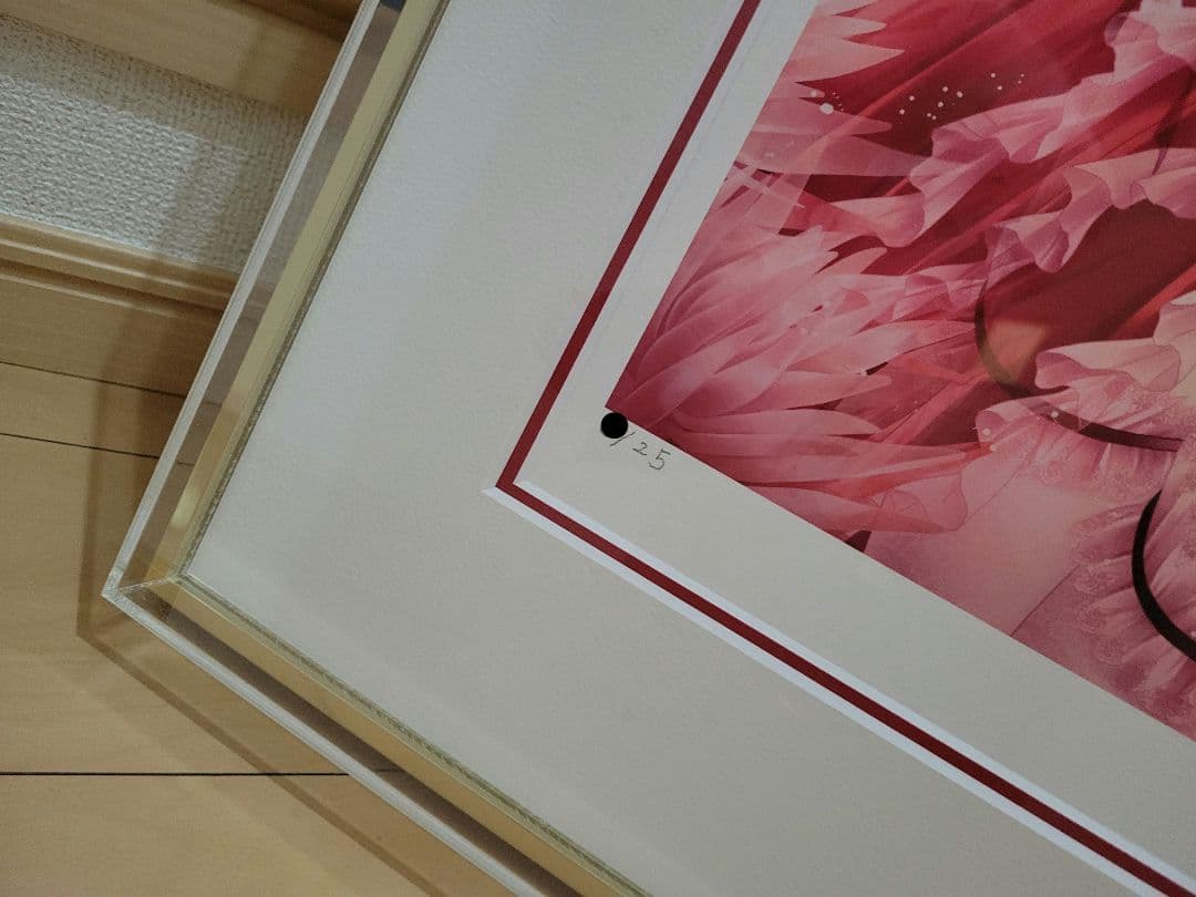 31日までセール中　てぃんくる『赤カナリア　DX』　版画