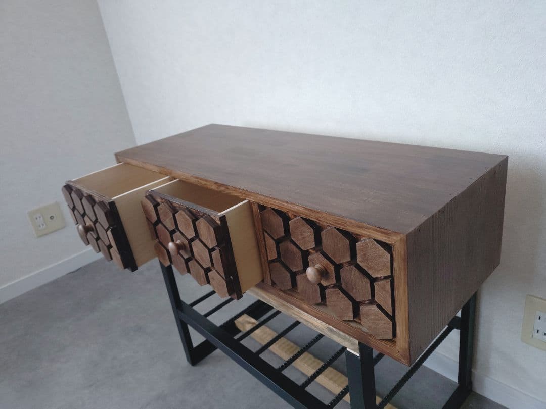 りりー　引き出し付きサイドテーブル