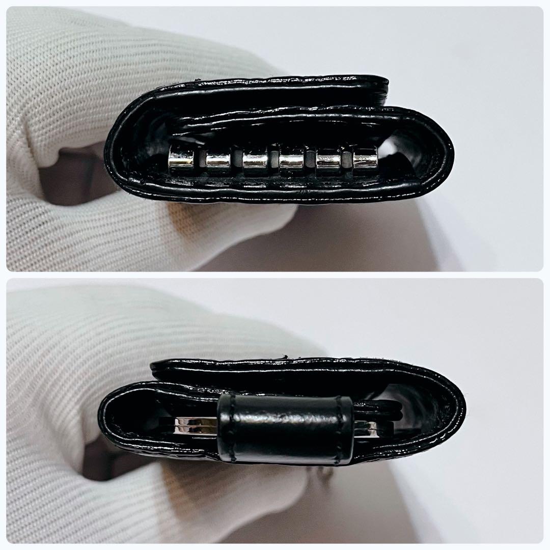 Vivienne Westwood オーブ 型押しレザー 5連キーケース 黒