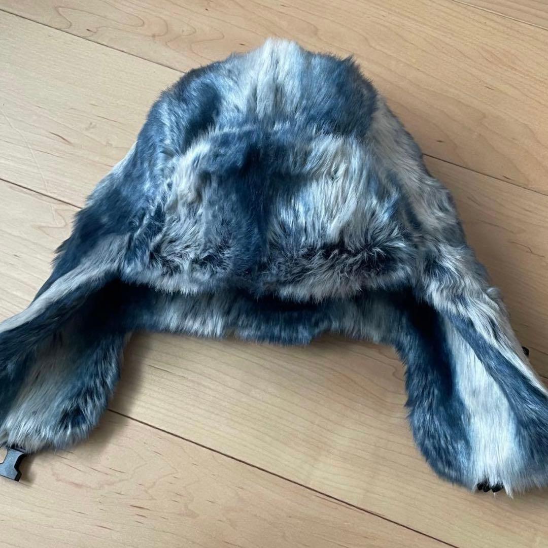 Supreme Faux FurTrooper BlueフライトキャップM/L