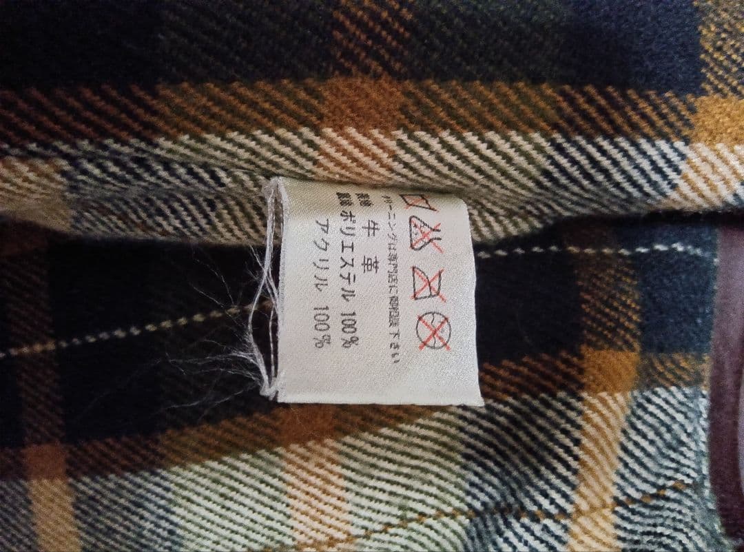 ブラウンレザー シングルライダースジャケット