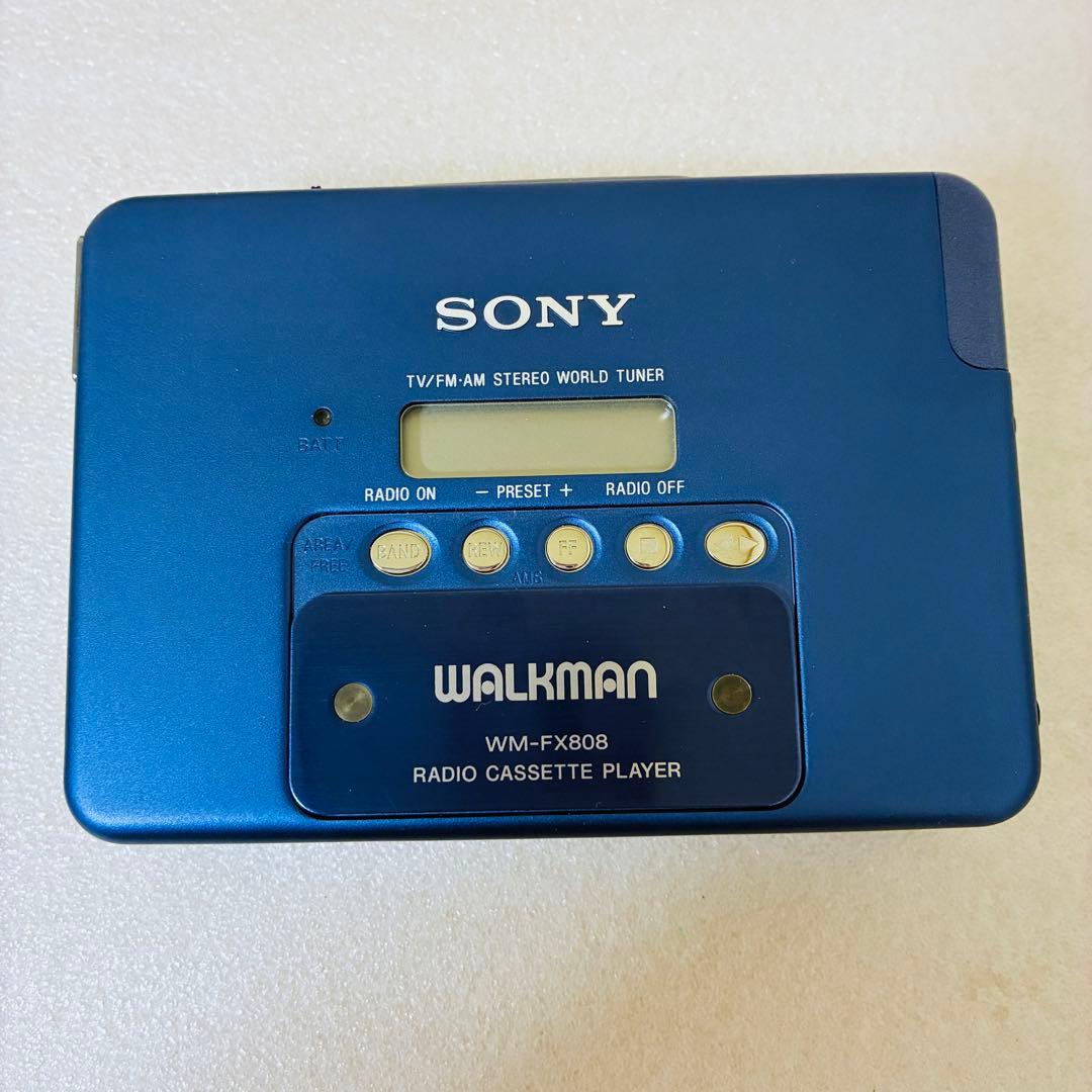 美品 SONY カセットWALKMAN WM-FX808 整備品