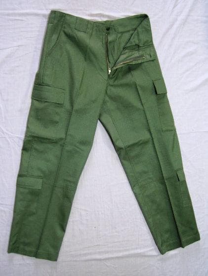 想定：ＯＤ戦闘服３型（３Ａ、リップストップ服地）