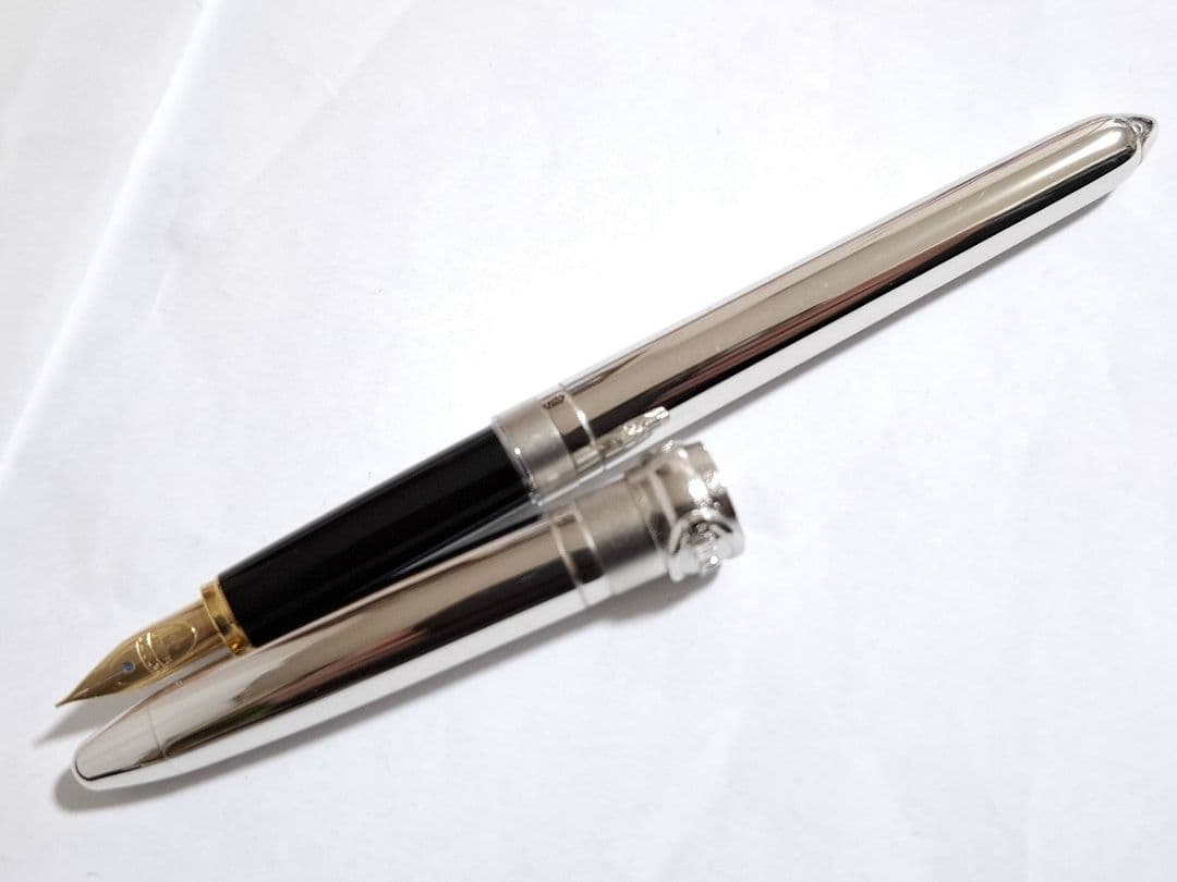 希少　未使用　renoma PARIS レノマ　万年筆　ロジウム　14K　細字