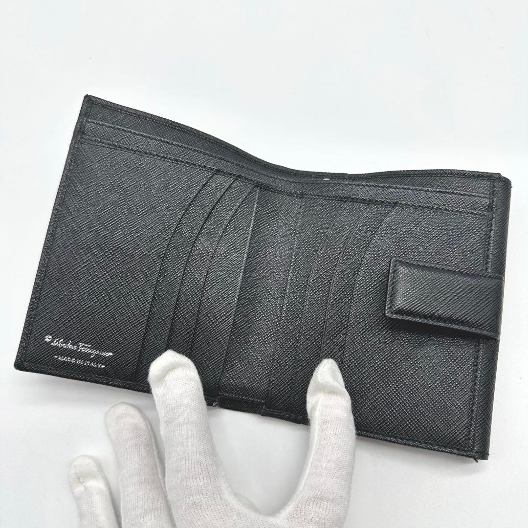 美品★Salvatore Ferragamo フェラガモ ガンチーニ財布★C42