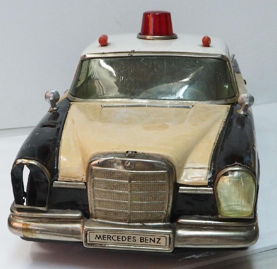 野村【 メルセデス ベンツ220S ポリスカー ホイル欠】ブリキTIN 動作不良