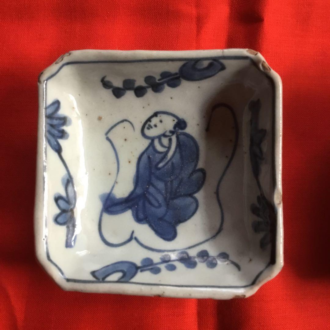 古染め付け小皿 2枚組み