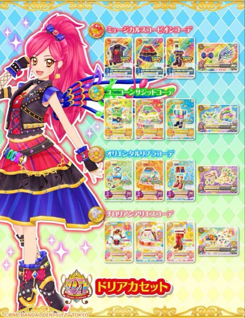 アイカツオンパレード　星座ドレス　ドリアカセット　ルーレット